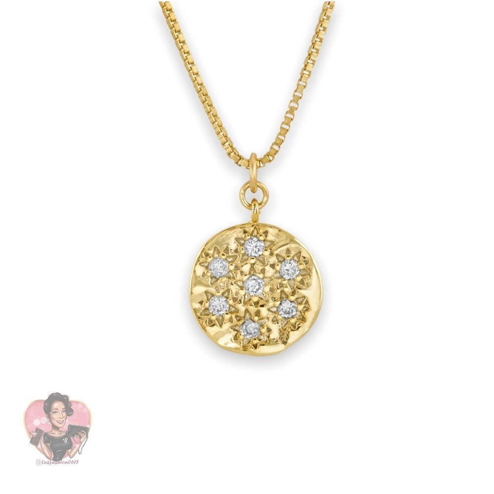 JOY DRAVECKY Celestial Disk Necklace CLR